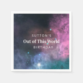 レインボー銀河系誕生日 スタンダードカクテルナプキン