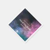 レインボー銀河系誕生日 スタンダードカクテルナプキン (角)