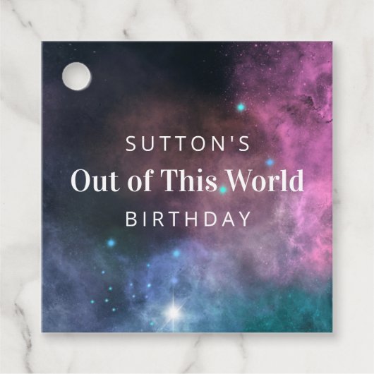 レインボー銀河系誕生日 フェイバータグ (正面)