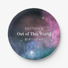 レインボー銀河系誕生日 ペーパープレート
