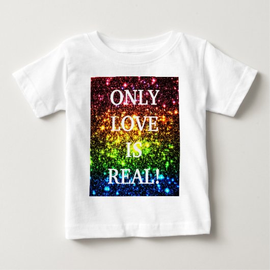 レインボー銀河系 ベビーTシャツ (正面)