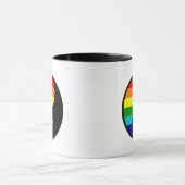 レインボー陰陽ゲイプライドlgbt マグカップ (中央)