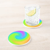 レインボー陰陽サンドストーンコースター コースター (側面)