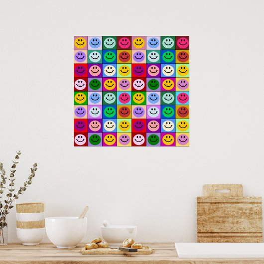 レインボー顔広場 ポスター (キッチン)