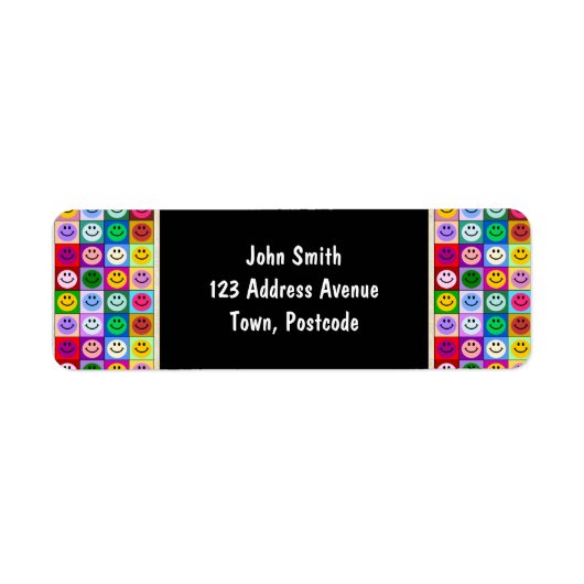 レインボー顔広場 ラベル (正面)