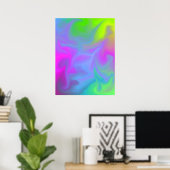 レインボー顔 ポスター (ホームオフィス)