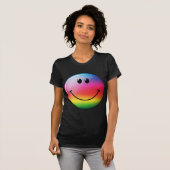 レインボー顔 Tシャツ (正面フル)