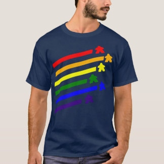 レインボー飛んでいるミエプル Tシャツ