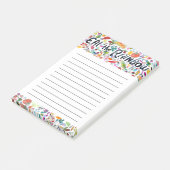 レインボー食べグロッサリーショップリスト食事計画 ポストイット (アングル)