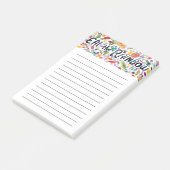 レインボー食べグロッサリーショップリスト食事計画 ポストイット (アングル)