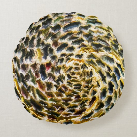 レインボー鬱 ラウンドクッション (正面)