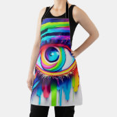 レインボー鮮やかアイアートワーク エプロン (インサイチュ)