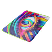 レインボー鮮やかアイアートワーク バスマット (アングル)