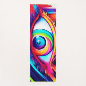 レインボー鮮やかアイアートワーク ヨガマット (正面)