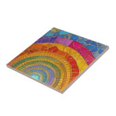 レインボー鮮やかアーチモザイクカラフルアート タイル (側面)