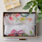 レインボー鮮やかカメレオン – 水彩ジャングルアート 薄葉紙 (ギフト)