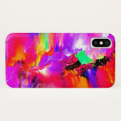 レインボー鮮やかカラー数々の抽象芸術アート Case-Mate iPhoneケース (裏面(横))