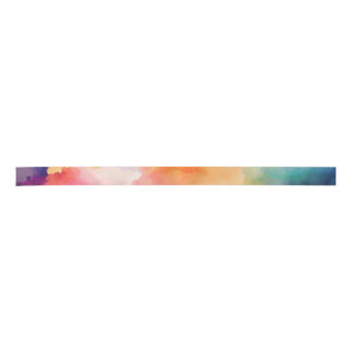 レインボー鮮やかカラー水彩リボン サテンリボン