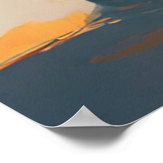 レインボー鮮やかカーのポスター ポスター (角)