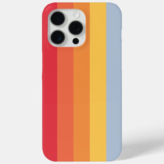 レインボー鮮やかストライプパターカラフル – 垂直 Case-Mate iPhoneケース (裏面)