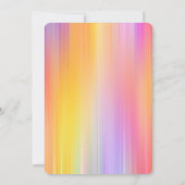 レインボー鮮やかダブルジョイント誕生祝い 招待状 (裏面)