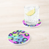 レインボー鮮やかチェタプリント コースター (側面)