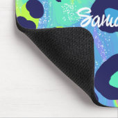 レインボー鮮やかチェタプリント マウスパッド (コーナー)