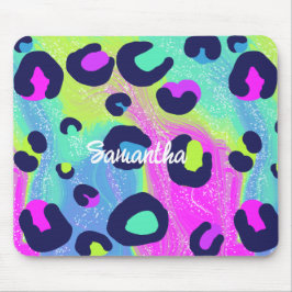 レインボー鮮やかチェタプリント マウスパッド