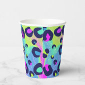 レインボー鮮やかチェタプリント 紙コップ (右)
