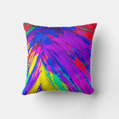レインボー鮮やかパタカラフルーンデザイン クッション (裏面)