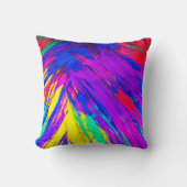 レインボー鮮やかパタカラフルーンデザイン クッション (正面)