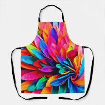 レインボー鮮やかフラワー抽象芸術