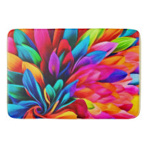 レインボー鮮やかフラワー抽象芸術