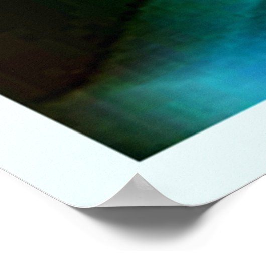 レインボー鮮やかペタルドリームアート ポスター (角)