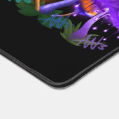 レインボー鮮やかマ白熱［赤熱］光を放つッシュルーム デスクマット (コーナー)