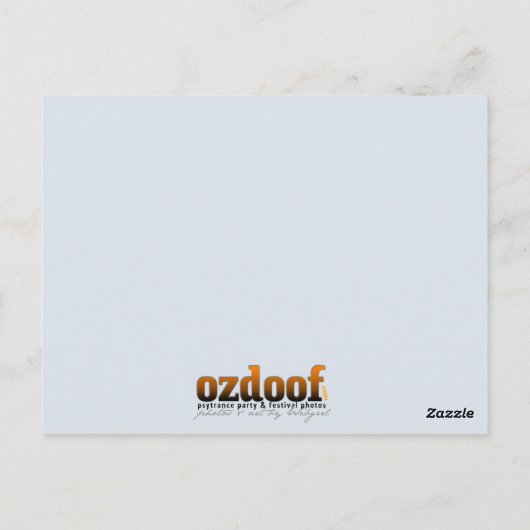 レインボー09ダンスフロアのはがき ポストカード (裏面)