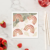 レインボー1歳の誕生日 スタンダードカクテルナプキン (インサイチュ)