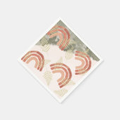 レインボー1歳の誕生日 スタンダードカクテルナプキン (角)