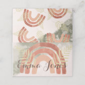 レインボー1歳の誕生日 プレイスカード (外部開封)