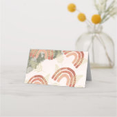 レインボー1歳の誕生日 プレイスカード (裏面)