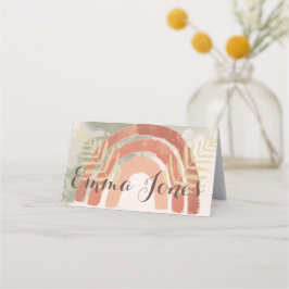 レインボー1歳の誕生日 プレイスカード