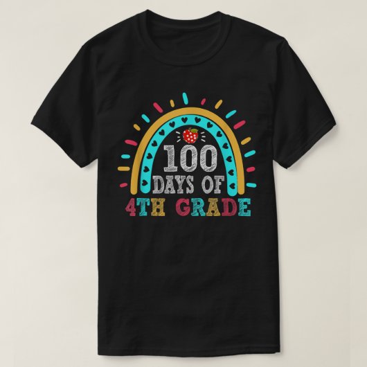 レインボー100頭が切れる日4級先生100th D Tシャツ (デザイン正面)
