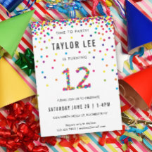 レインボー12歳の誕生日パーティー12誕生日