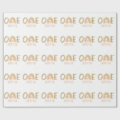 レインボー1thバースデーオンダーフル誕生日の好意 ラッピングペーパー (フラット)