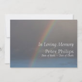 レインボー2葬祭発表 招待状 (正面)