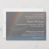 レインボー2葬祭発表 招待状 (裏面)