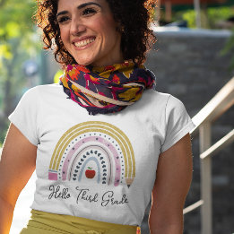 レインボー3年生の先生シャツ |新学期 Tシャツ