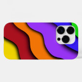 レインボー3Dカット Case-Mate iPhoneケース (裏面 (横))