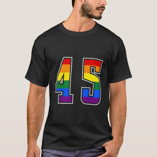 レインボー45チームジュニア番制服選手 Tシャツ (正面)