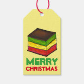 レインボー7層イタリアンクリスマスクッキー ギフトタグ (正面)